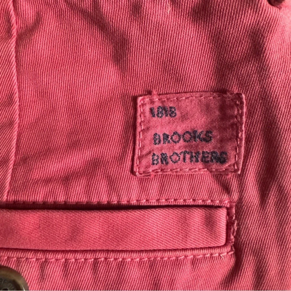 Brooks Brothers Mens Bermuda Shorts Size 34 Red Cotton Chino Classic Fit 1818‎